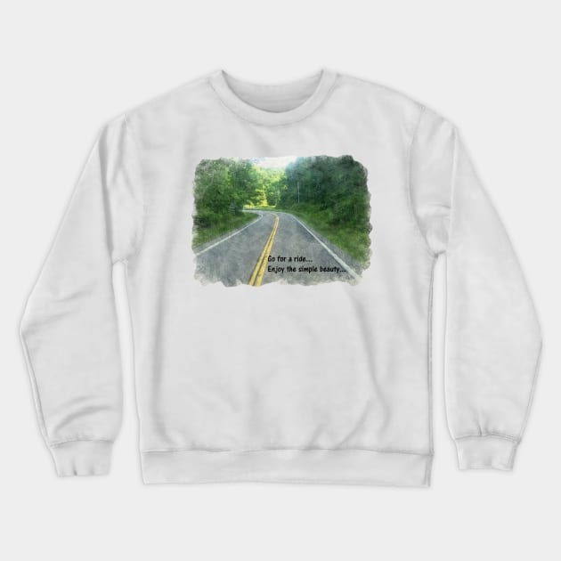 Go for a Ride Crewneck Sweatshirt by unclejohn